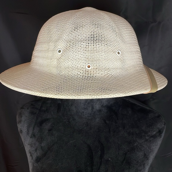 Trimingham’s Bermuda 🇧🇲 Safari Hat with Leather One Size /Vintage - Picture 4 of 8